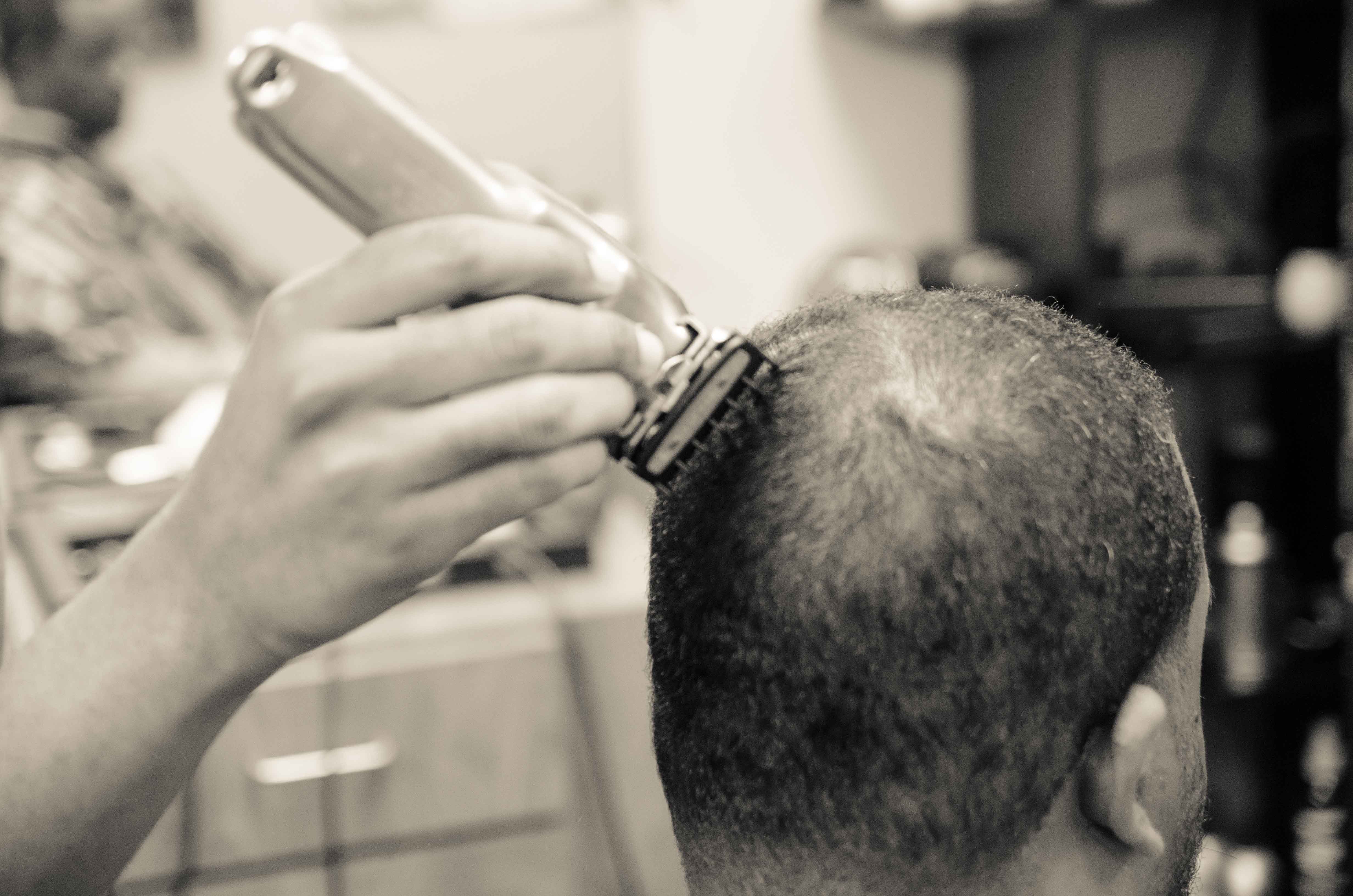 Client getting a fresh cut at Hidden Legends